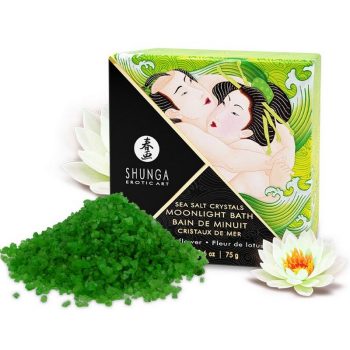 shunga moonlight bath sea salts - lotus flower